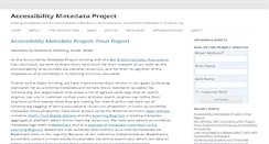 Desktop Screenshot of a11ymetadata.org