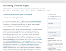 Tablet Screenshot of a11ymetadata.org